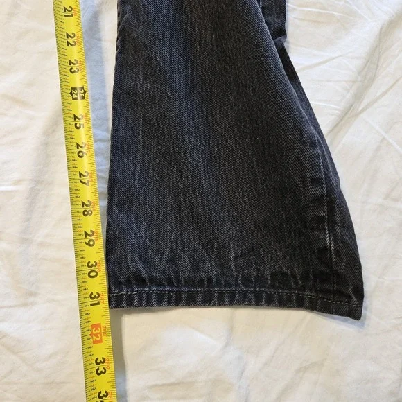 Vintage Levis 501 Jeans Mens 38x34 Black Button Fly Y2k Denim Single Stitch - Picture 8 of 10